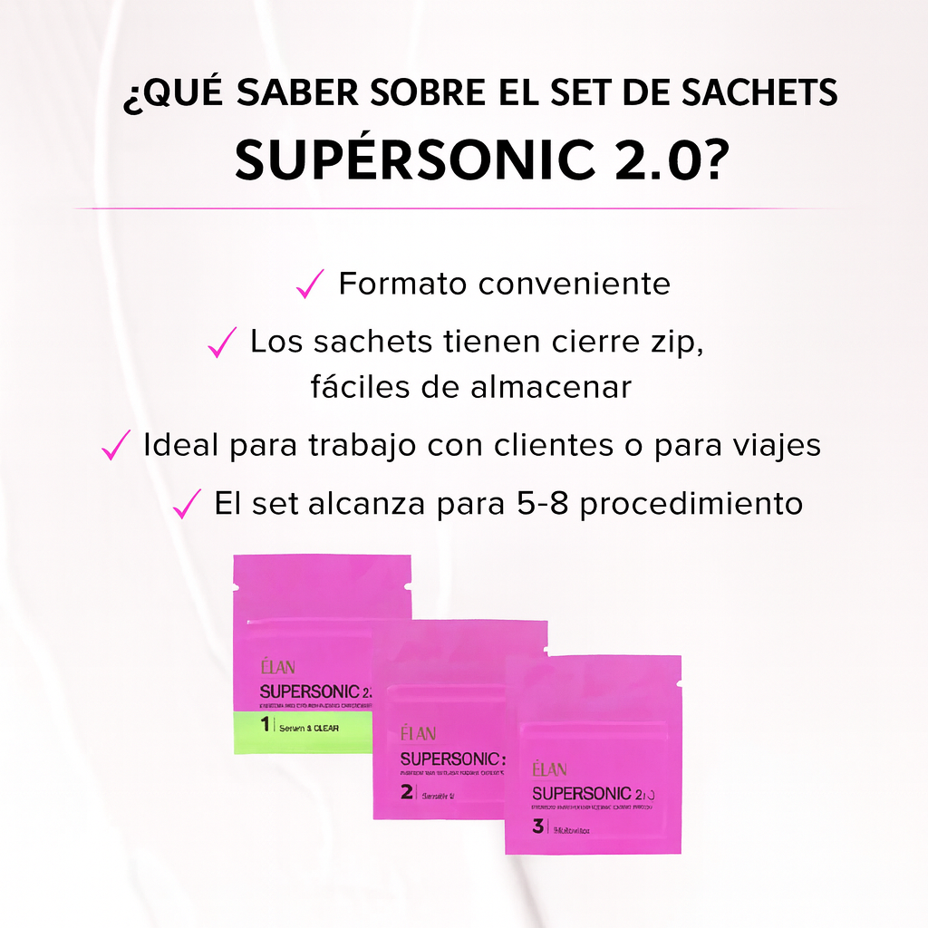 SUPESONIC 2.0 ÉLAN sistema profesional para laminado de cejas y pestañas en sobres