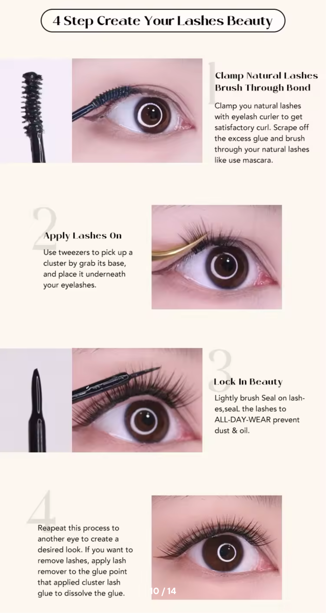 Kit de extensión de pestañas DIY gollee