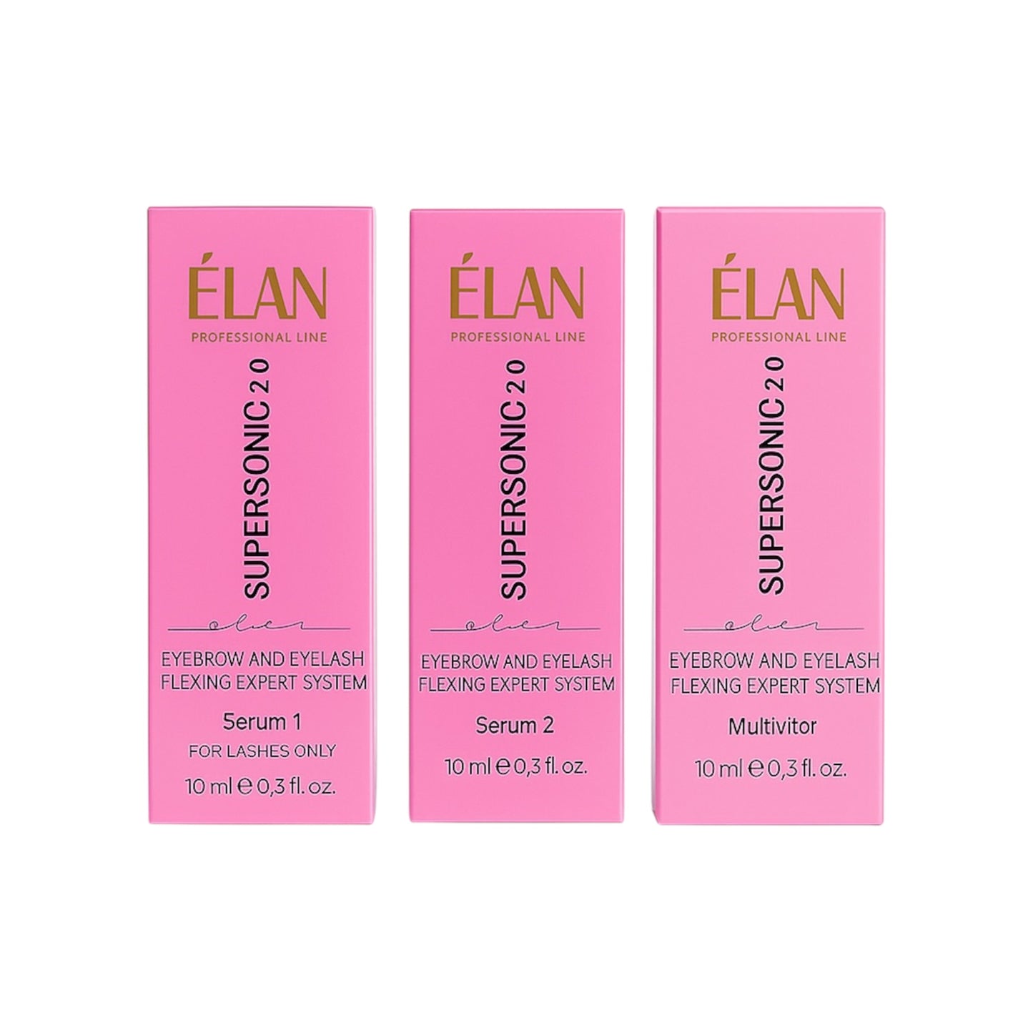 Eyelash flexing system ÉLAN SUPERSONIC 2.0 (Serum 1 pink)