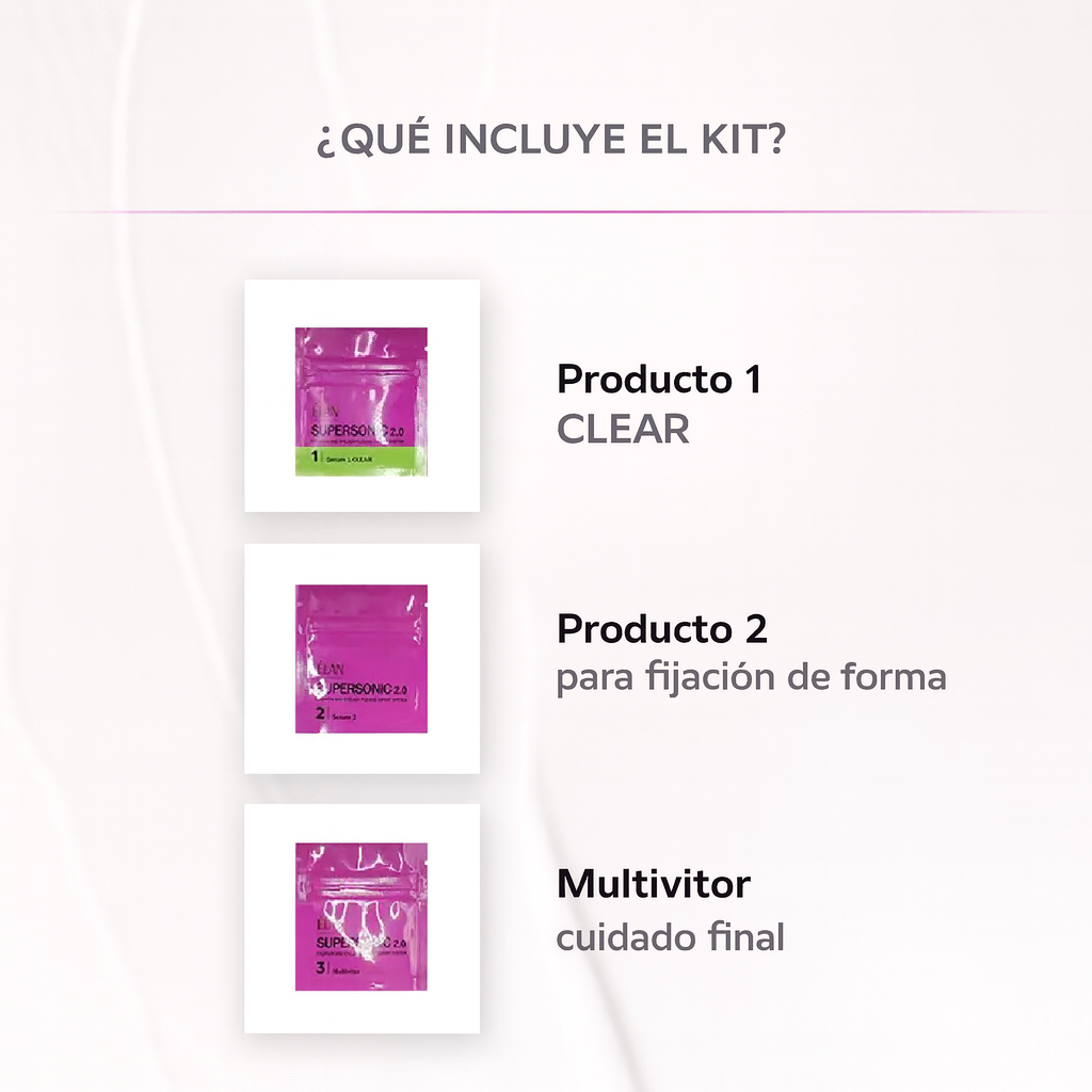 SUPESONIC 2.0 ÉLAN sistema profesional para laminado de cejas y pestañas en sobres