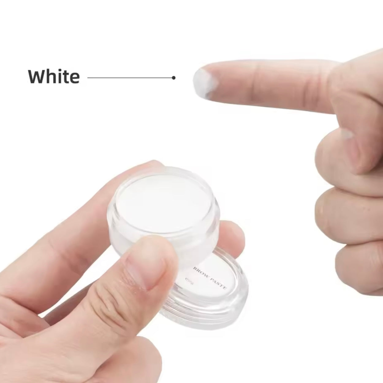 White brow paste
