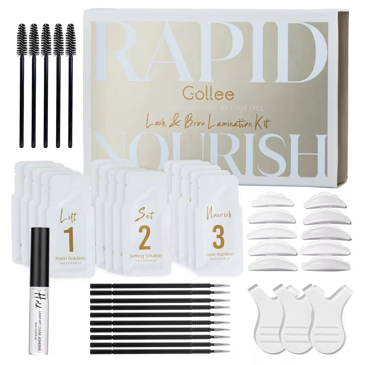Rapid lash & brow lamination sachet kit GOLLEE